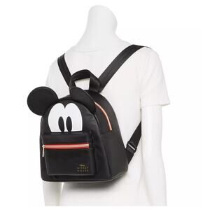 Disney's Mickey Mouse Mini Travel Cute Backpack with 3D Ears and Logo Black NEW